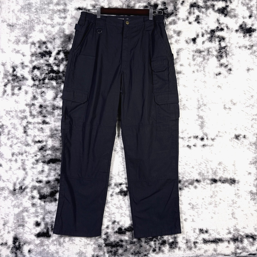 5.11 Tactical Pants Mens Size 34x30 Black Ripstop Cargo Duty Career Work Tactica